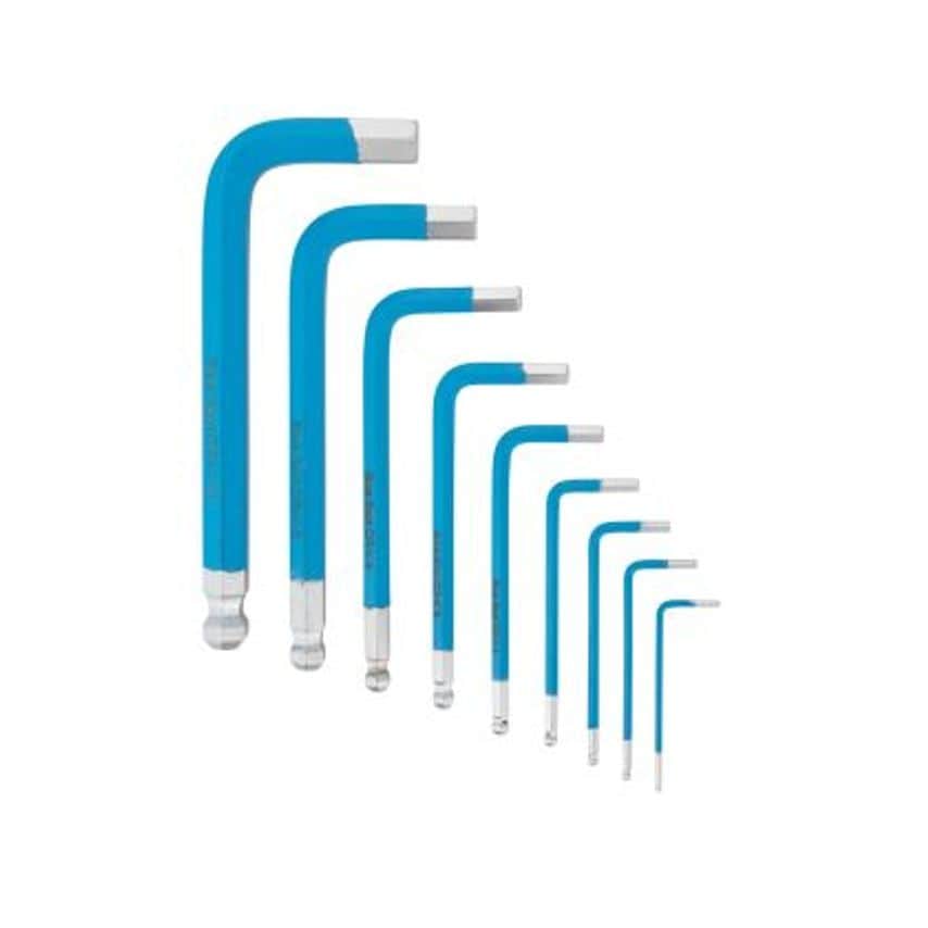 9PCE Short Arm Ball End Hex Key Set