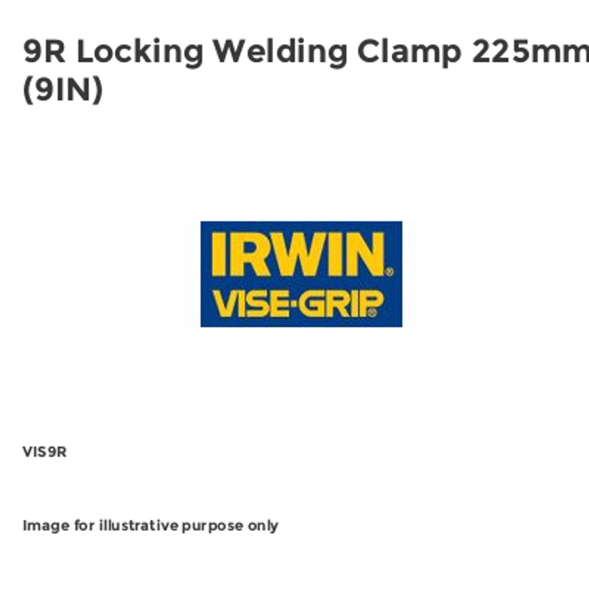 9R Locking Welding Clamp 225mm (9IN)