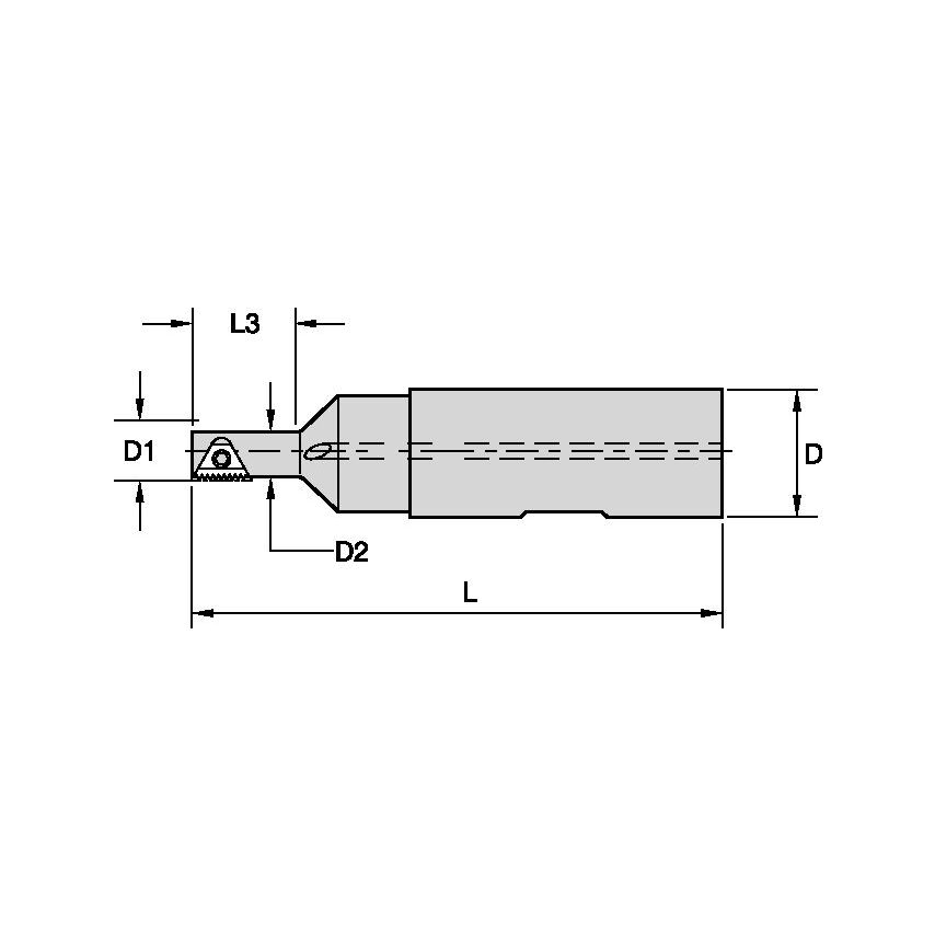 9X1R017B20STN10M Threading Cutters Mini D=9 Z=1