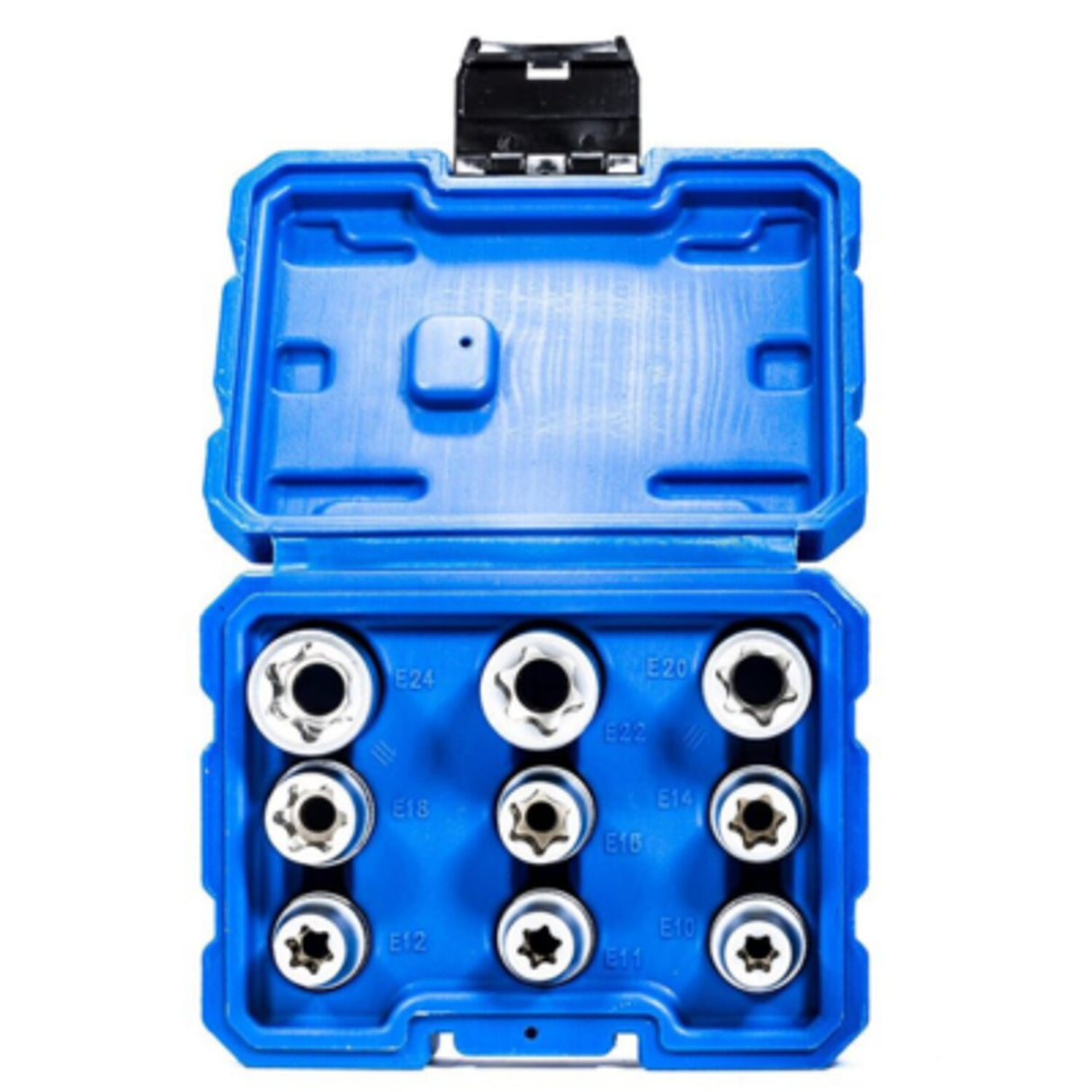 9 Piece 1/2in Dr E TORX Socket (plastic Case)