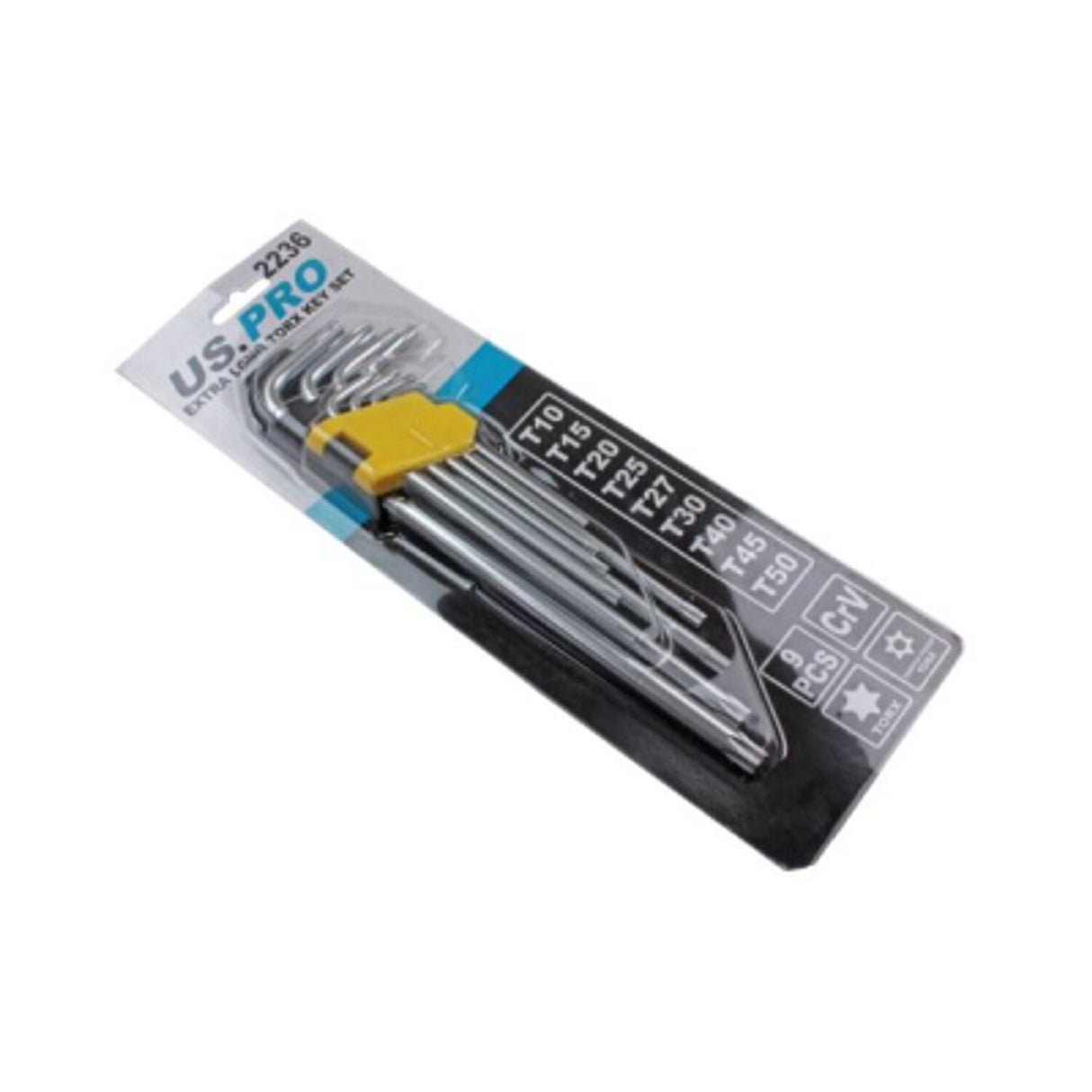 9 Piece Extra Long TORX Hex Allen Key Set