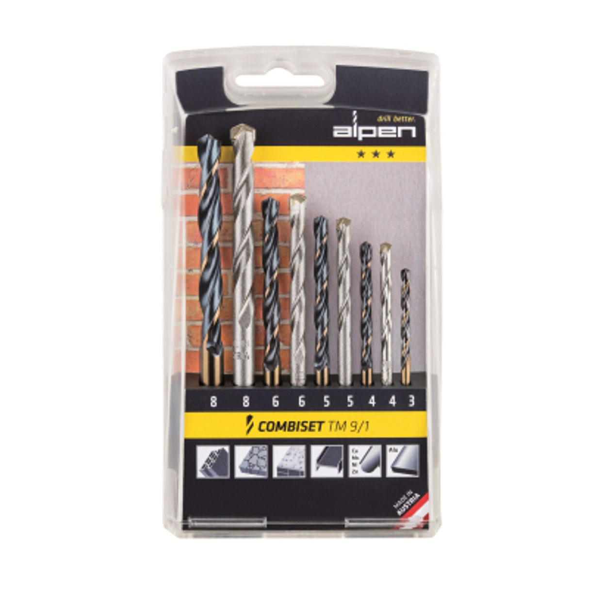 9 Piece Metal/Masonry Combi Drill Set