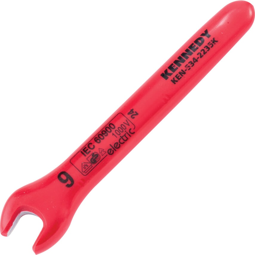 9mm Insulated Open Jaw Wrench DIN 7446