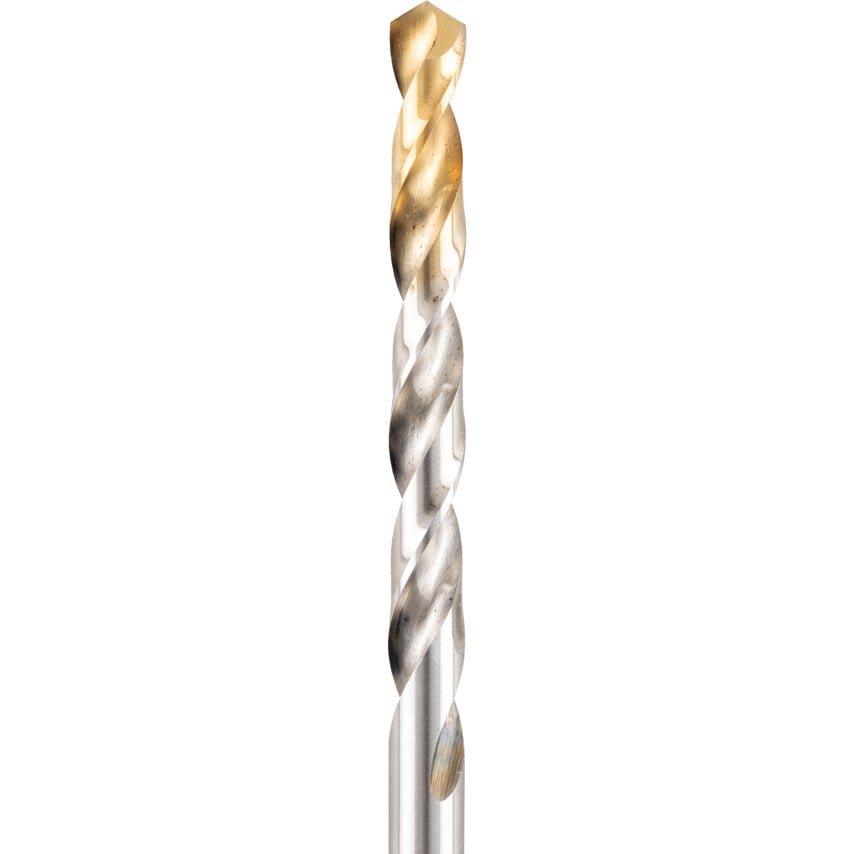 A002 1/4" HSS Straight Shank Jobber Drills - TiN Tipped