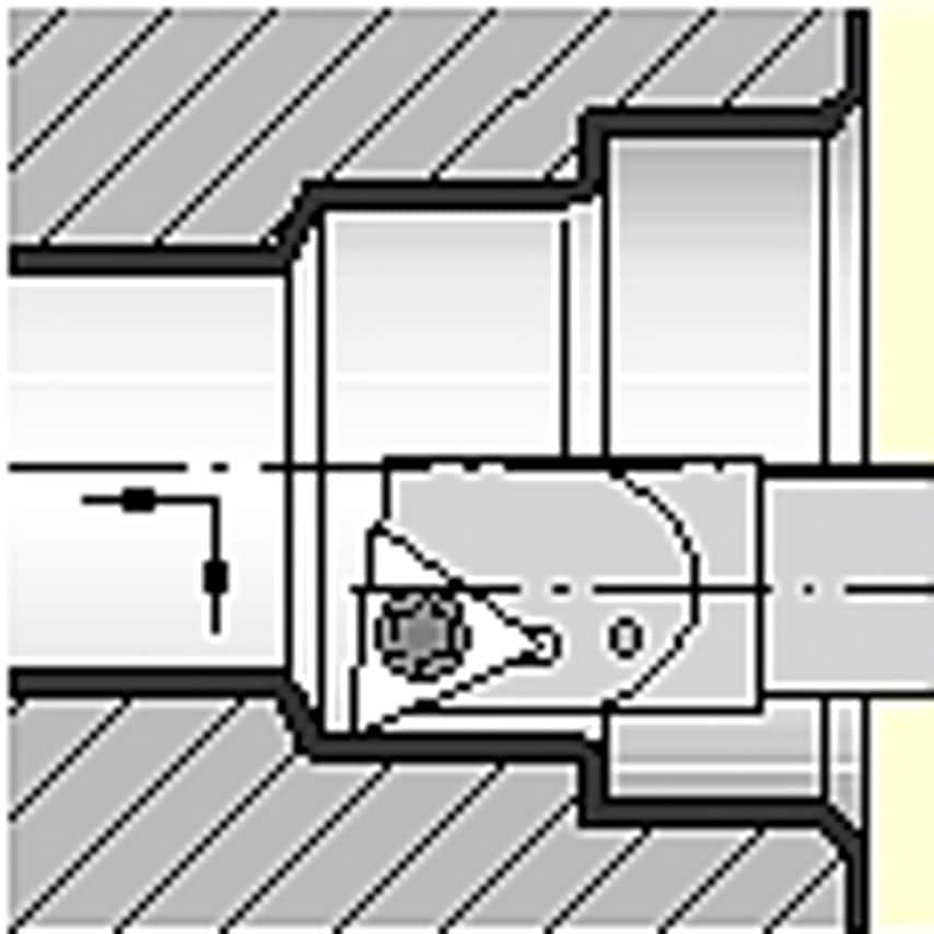 A0610STUNR2 S Clamping Boring Bar D0.63 L6.00