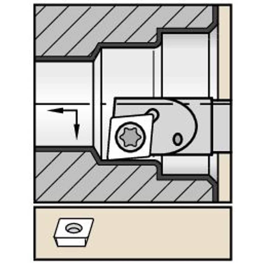 A06XSCLDLS4 S Clamping Boring Bar D6, 0MM L