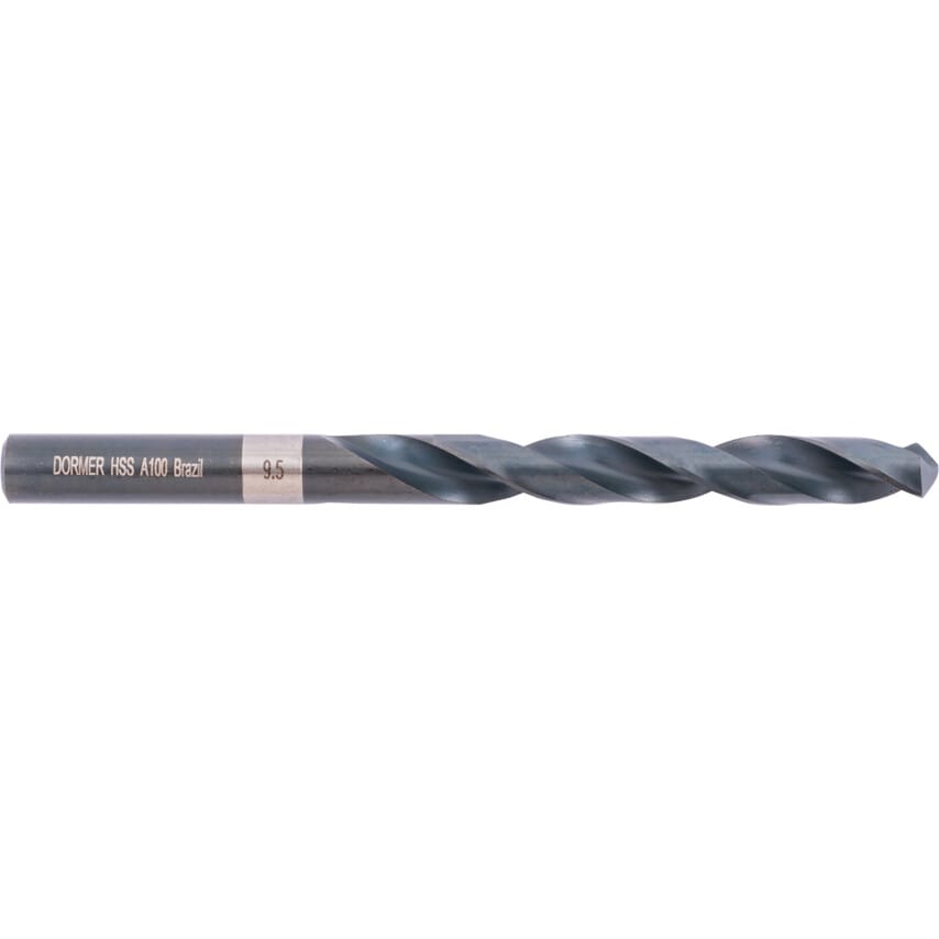 A100 9.50MM Jobber/Twist Drill HSS Straight Shank