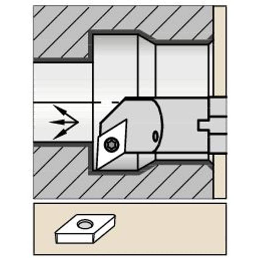 A16RSDQCR07 S Clamping Boring Bar D16, 0MM