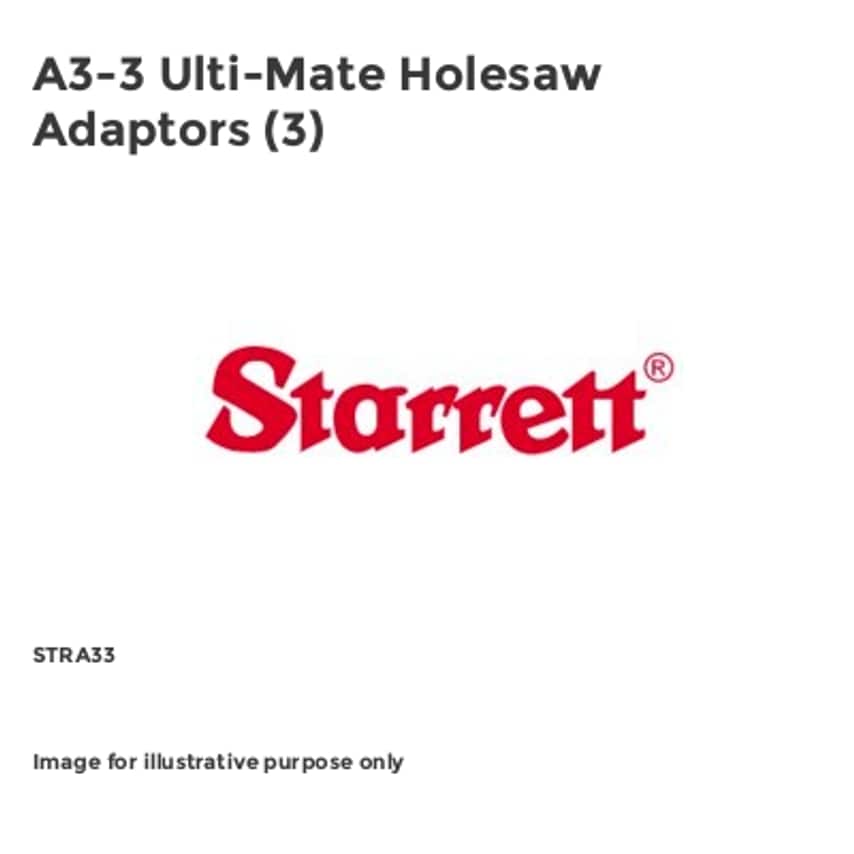 A3-3 Ulti-Mate Holesaw Adaptors (3)