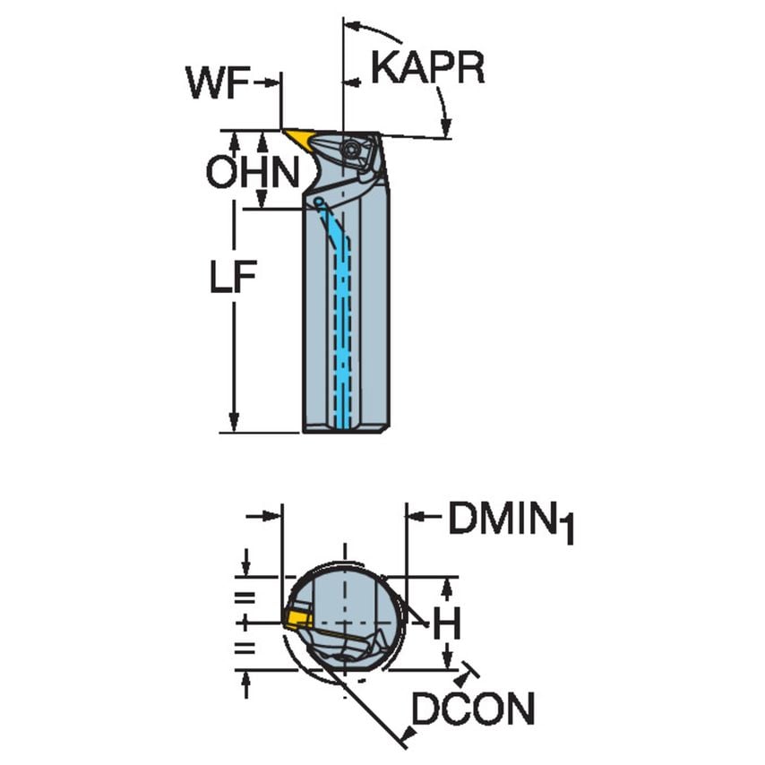 A40T-DVUNR 16 Boring Bar