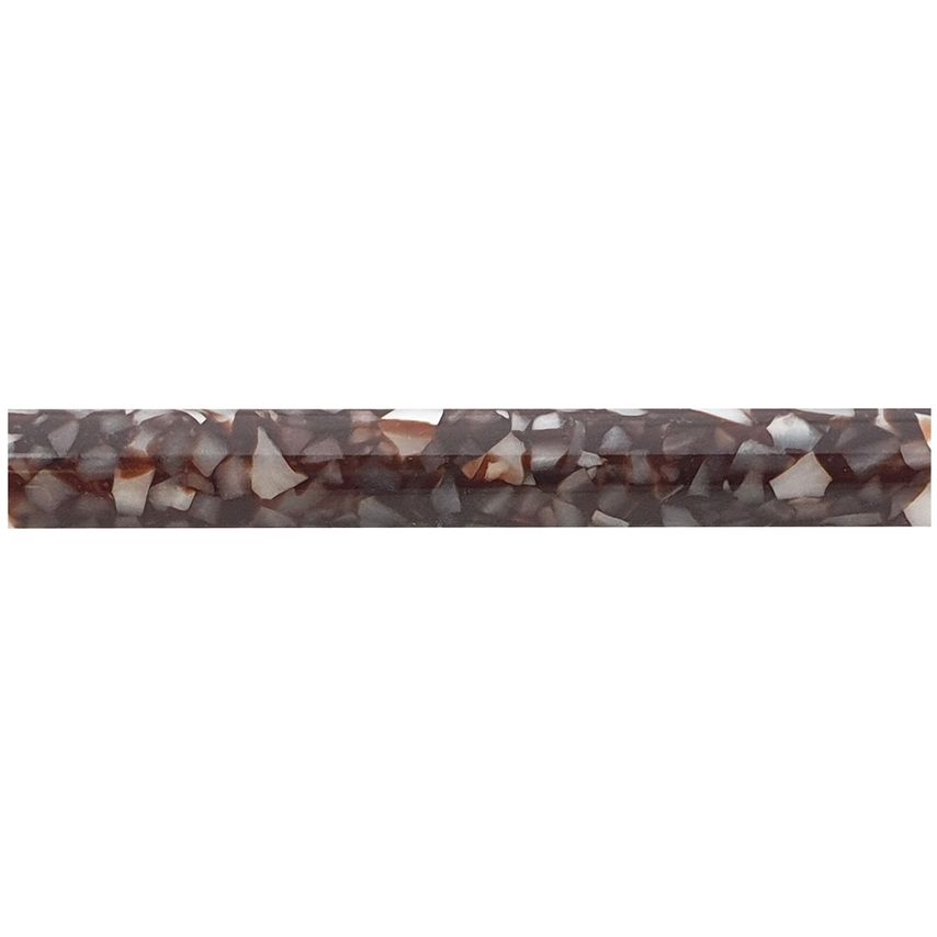 AB13 Crush Acrylic Pen Blank - Coffee With White