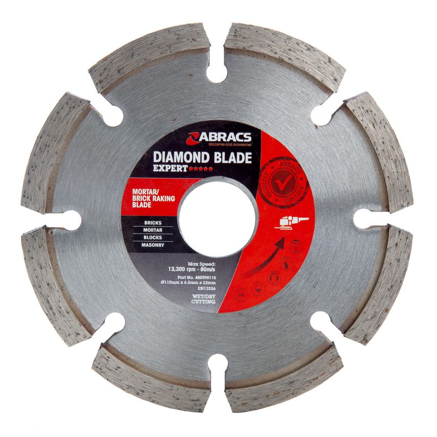 ABDBTPH115 Expert Mortar/Brick Raking Diamond Blade 115mm x 6.5mm x 22mm
