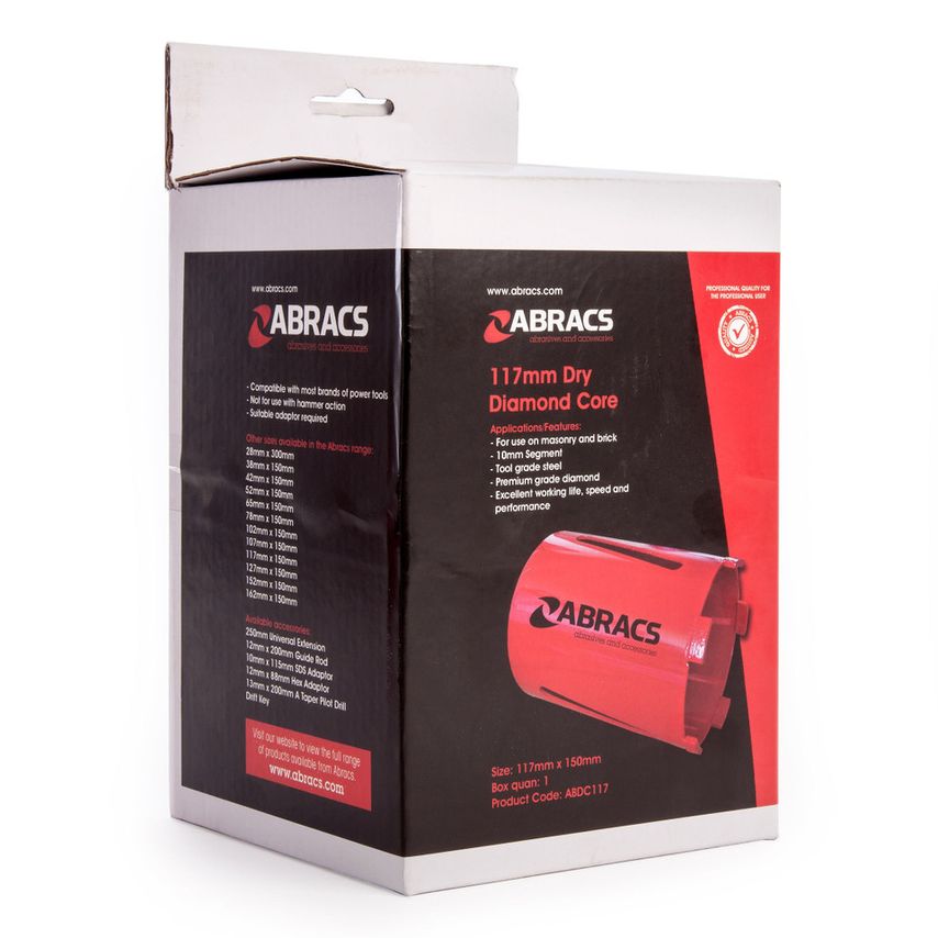 ABDC117 Dry Diamond Core 117mm