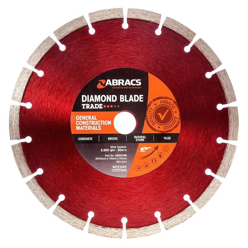 ABDD230M Diamond Blade General Purpose 230mm x 10mm x 22mm