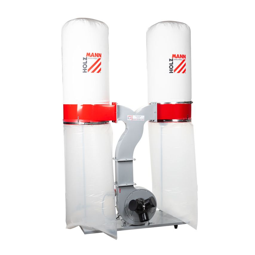 ABS3880 400 L Twin Bag Wood Chip Dust Extractor with Triple Inlet 230V