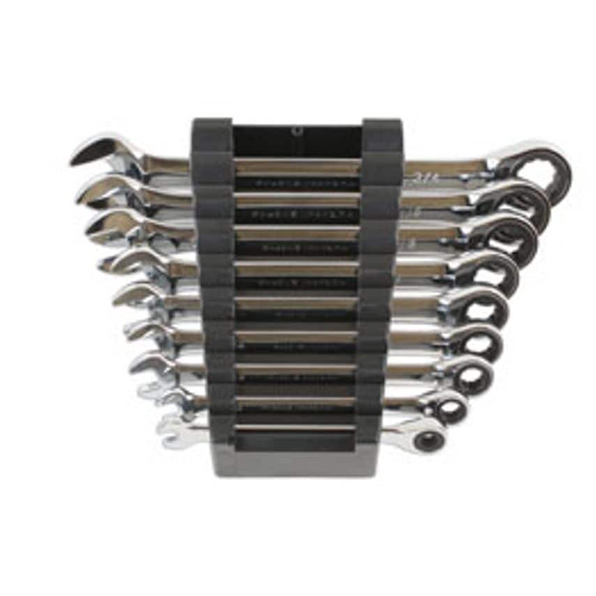 AF Ratchet Ring Combination Spanner Set 9 Piece