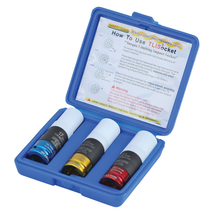 APA14 Torque Limiting 1/2in Alloy Wheel Socket Set