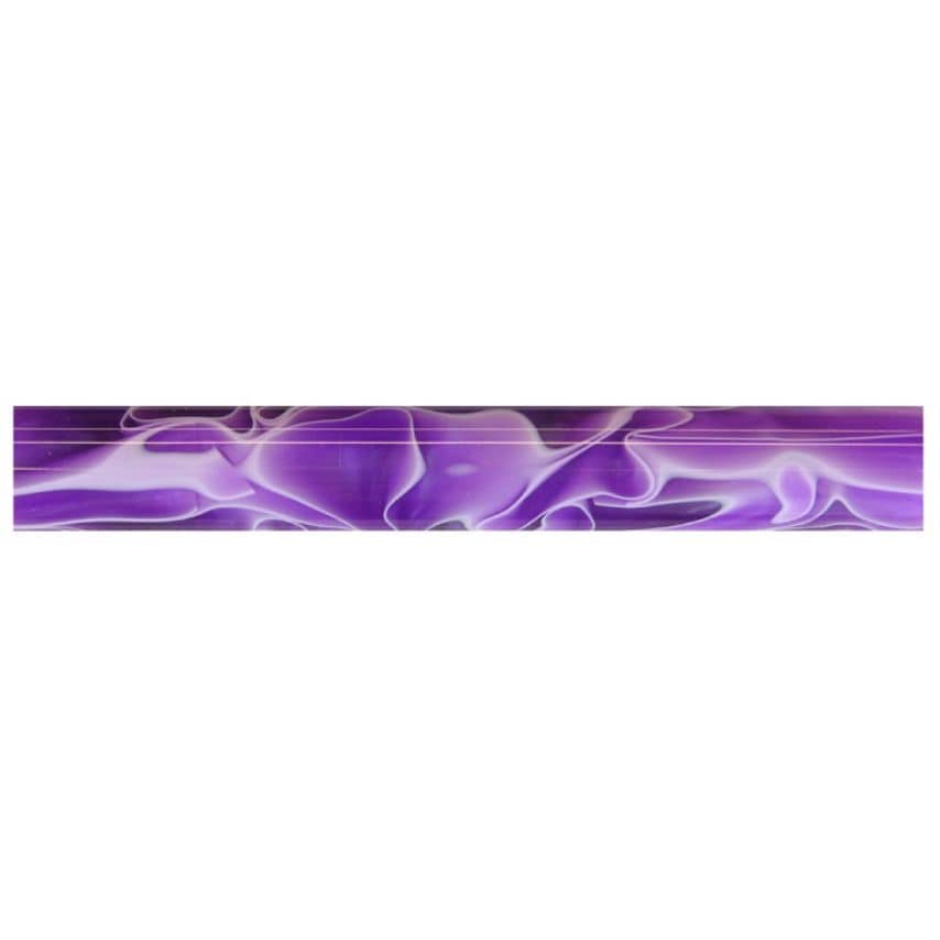 AR03 Acrylic Pen Blank Dark Orchid With White Swirl