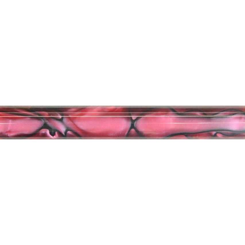 AR20 Acrylic Pen Blank Carmine With Black Swirl
