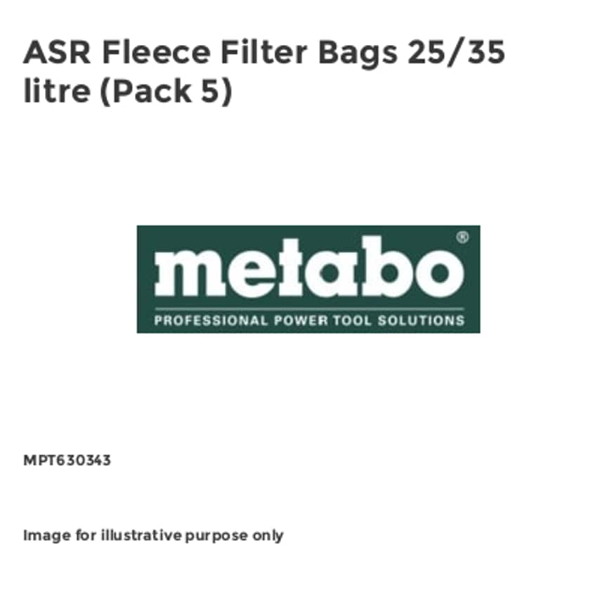 ASR Fleece Filter Bags 25/35 litre (Pack 5)
