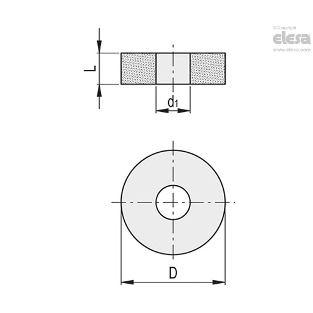 AVF Metal Cushions Stainless steel Plain pass-through hole AVF-183-15-9300-A-68