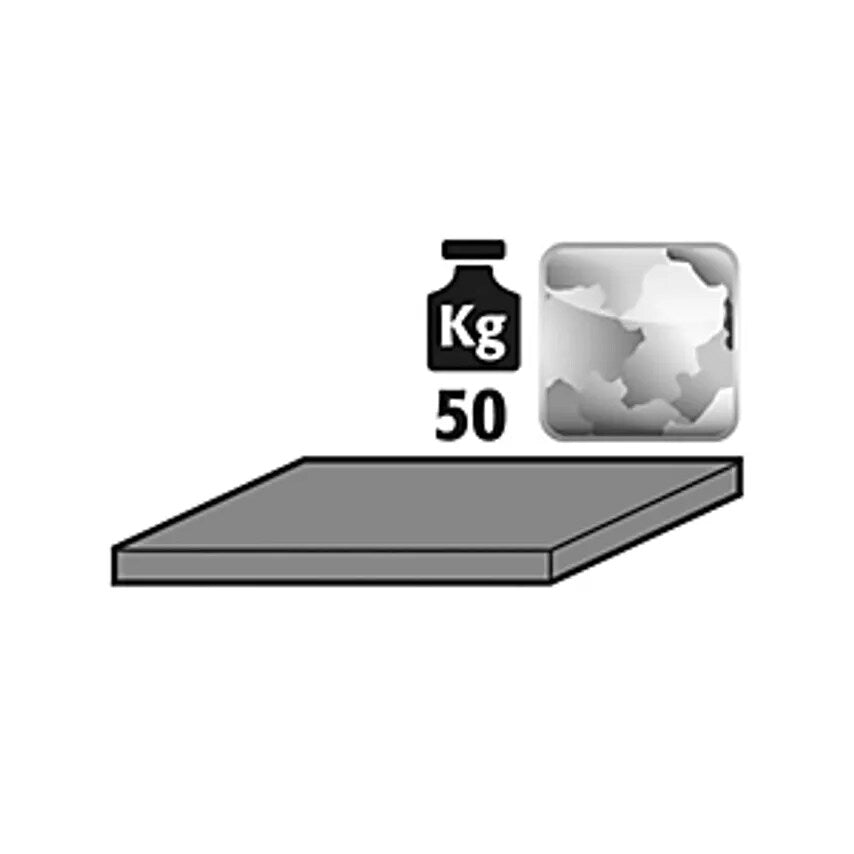 Additional Shelf, For Cupboard Width 545mm, Zinc Plated