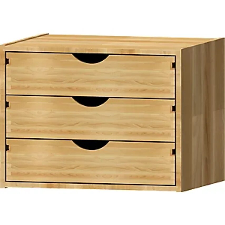 Add-on Drawer Unit For Carpenters' Planing Bench, 2 Drawers, With Pull Out Stop