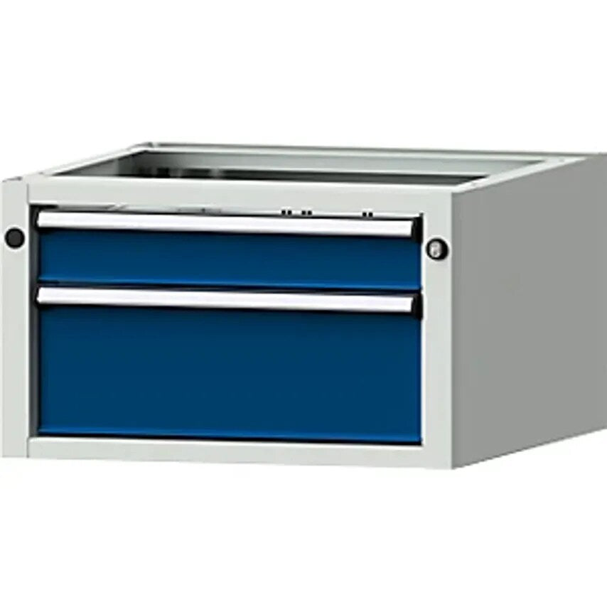 Add-on Drawer Unit For Electrically Height Adjustable LIFT Work Tables - WxD 570 X 615mm - Height 330mm, 2 Drawers