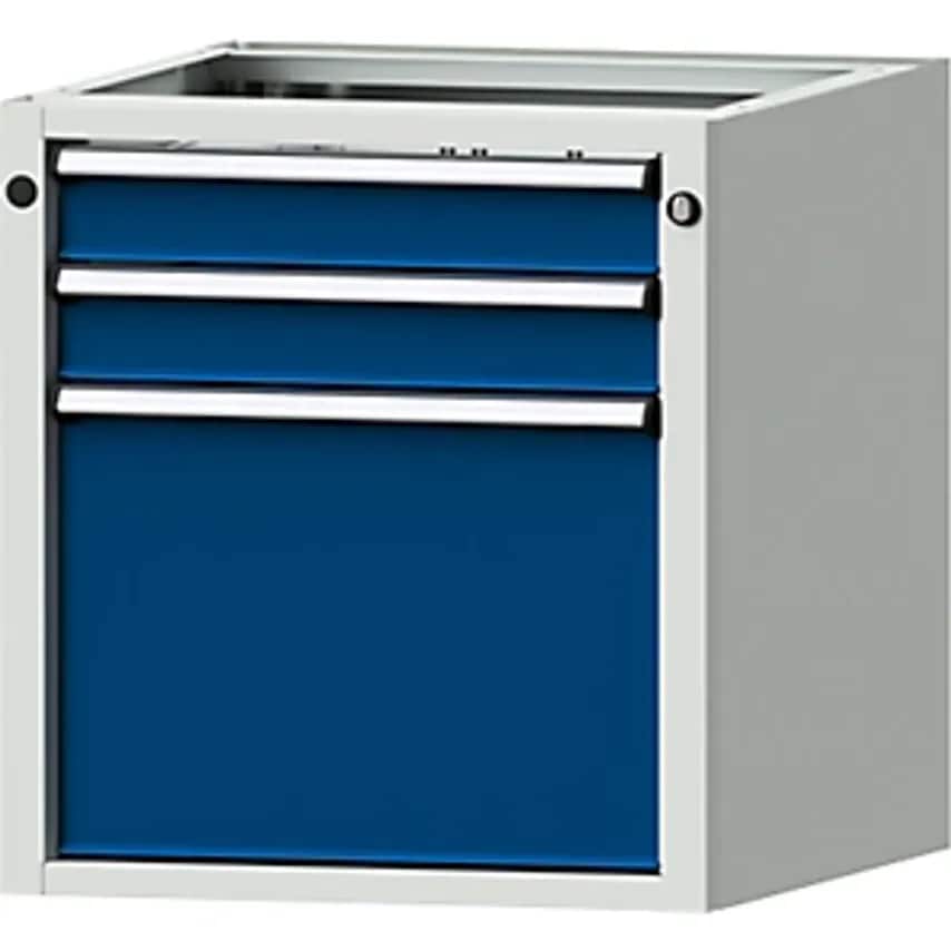 Add-on Drawer Unit For Electrically Height Adjustable LIFT Work Tables - WxD 570 X 615mm - Height 600mm, 3 Drawers (90/360mm High)