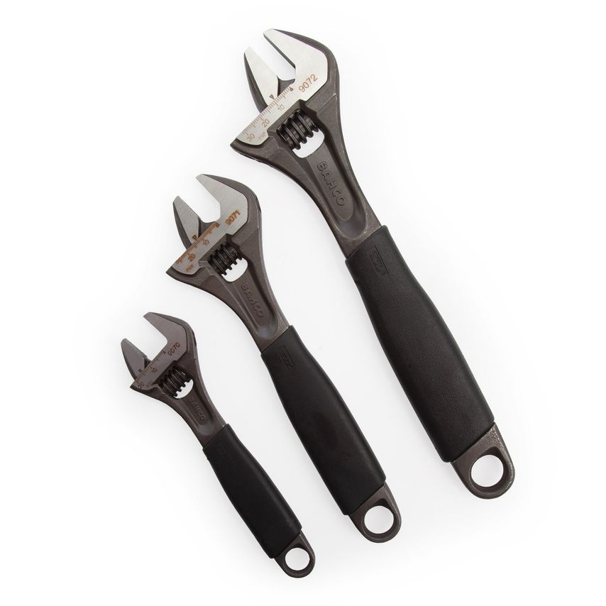 Adjust 3-90 Ergo Central Nut Adjustable Wrench Set, Pack of 3