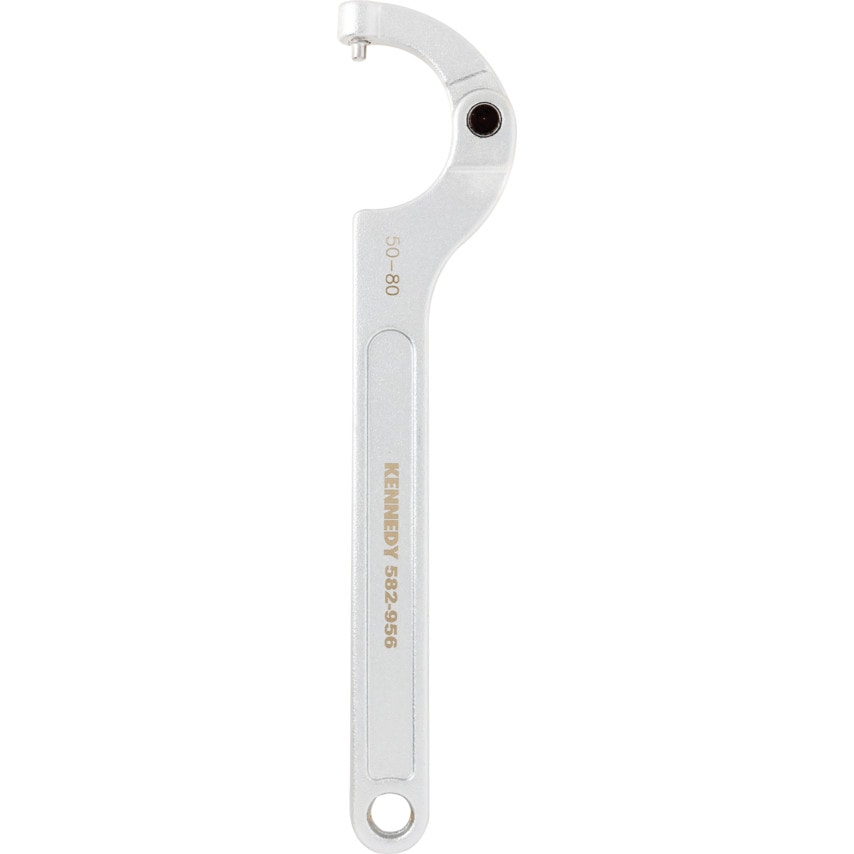 Adjustable C Spanner, Chrome Vanadium Steel, 320mm Length, 50-80mm Jaw Capacity