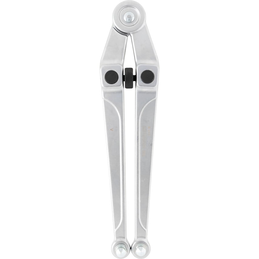 Adjustable Pin Spanner, Vanadium Steel, 245mm Length, 20-100mm Jaw Capacity