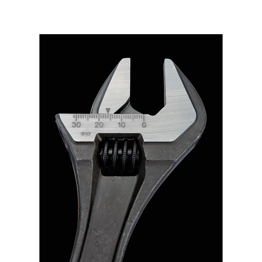 Adjustable Spanner, Alloy Steel, 12in./305mm Length, 34mm Jaw Capacity
