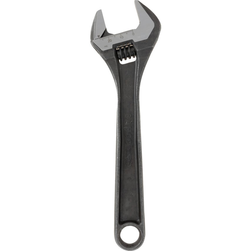 Adjustable Spanner, Alloy Steel, 8in./205mm Length, 27mm Jaw Capacity