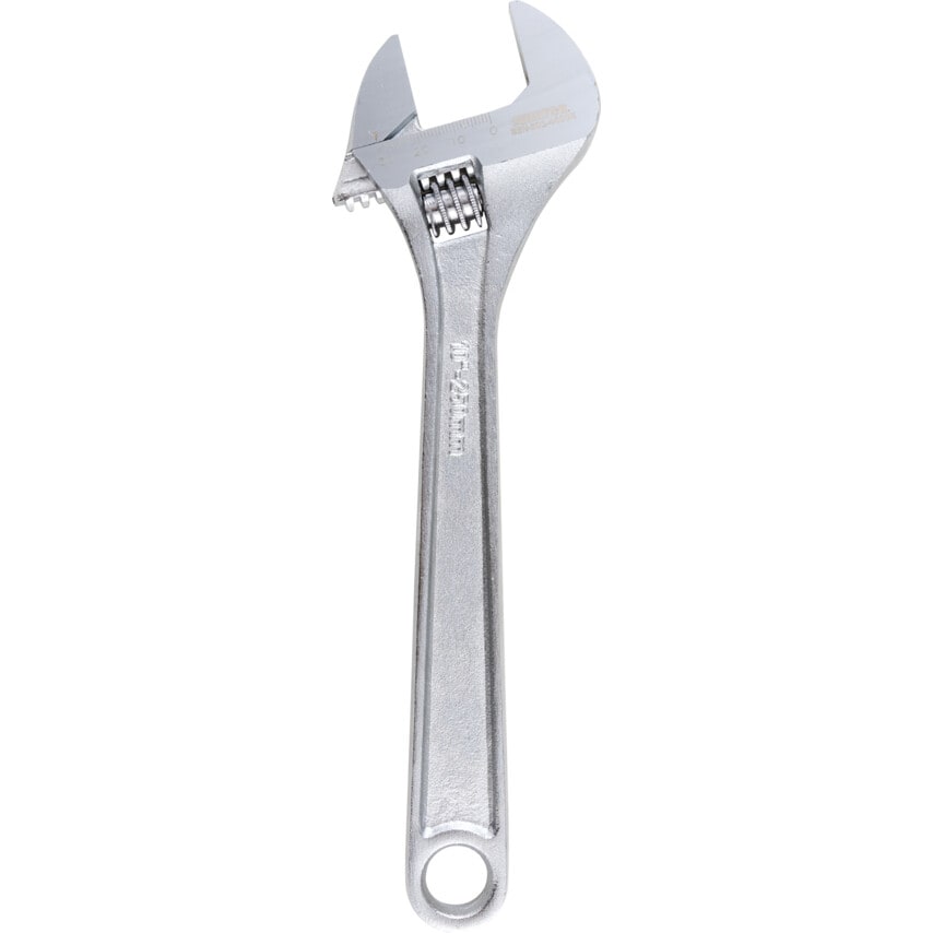Adjustable Spanner, Drop Forged Chrome Vanadium Steel, 10in./250mm Length, 29mm Jaw Capacity