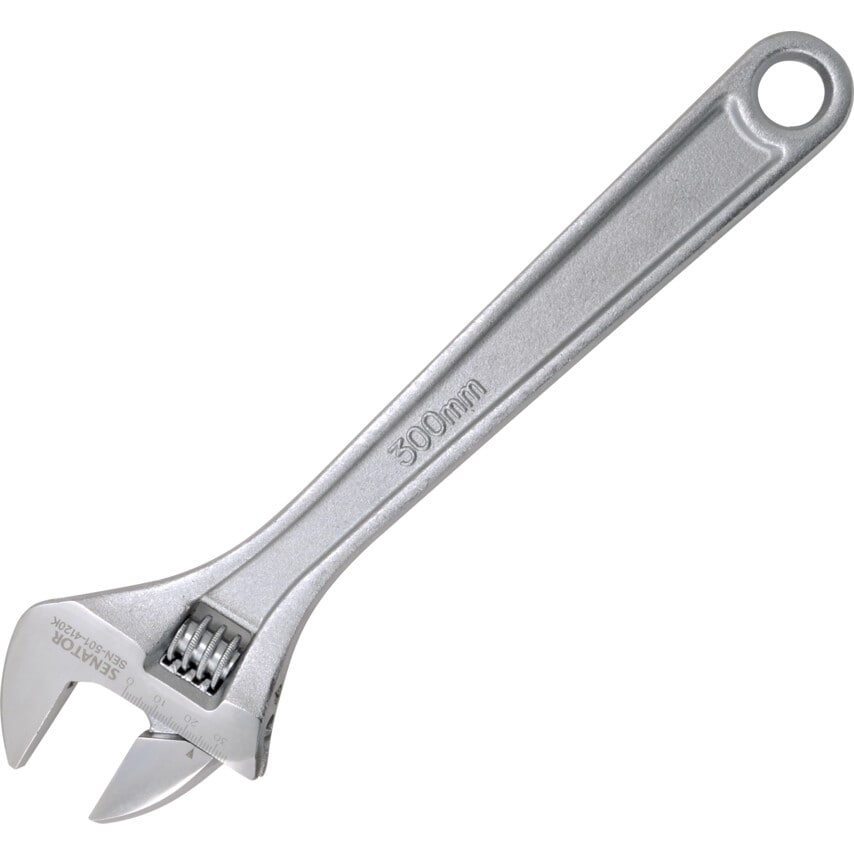 Adjustable Spanner, Drop Forged Chrome Vanadium Steel, 30in./778mm Length