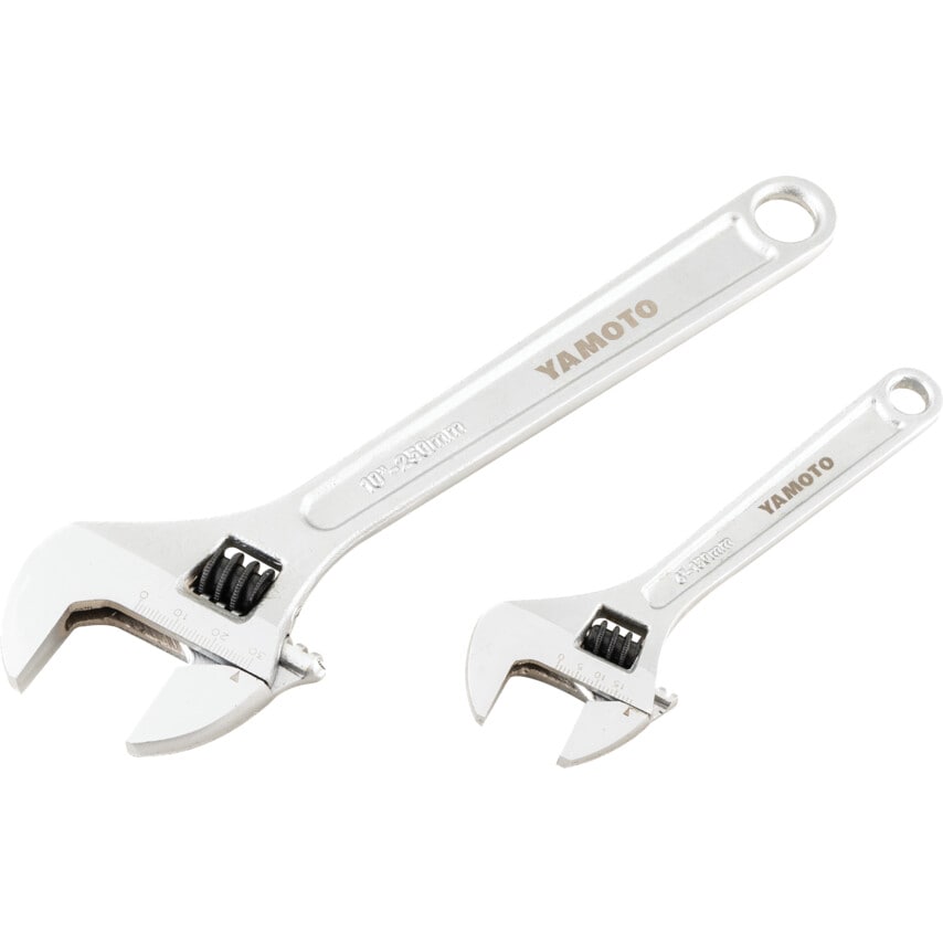 Adjustable Spanner Set, Chrome Vanadium Steel, Set of 2 - YMT5013400K