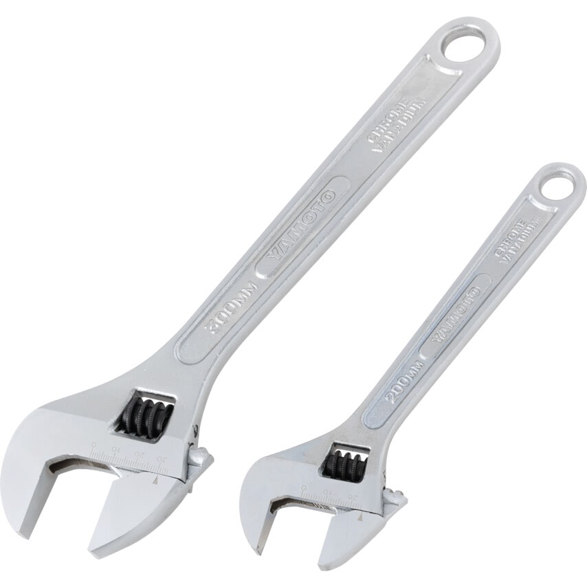 Adjustable Spanner Set, Chrome Vanadium Steel, Set of 2 - YMT5013500K