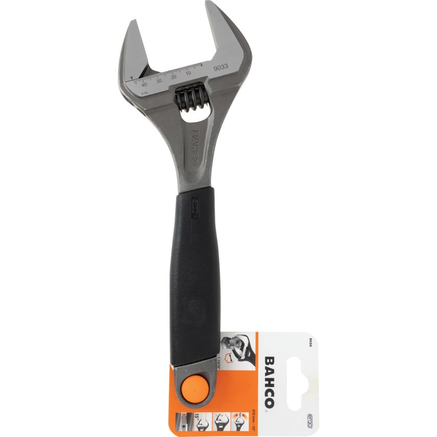 Adjustable Spanner, Steel, 10in./270mm Length, 46.5mm Jaw Capacity