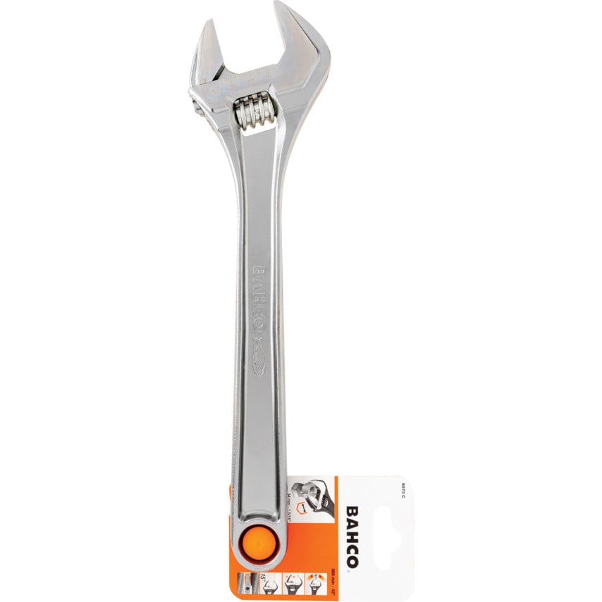 Adjustable Spanner, Steel, 12in./305mm Length, 34mm Jaw Capacity