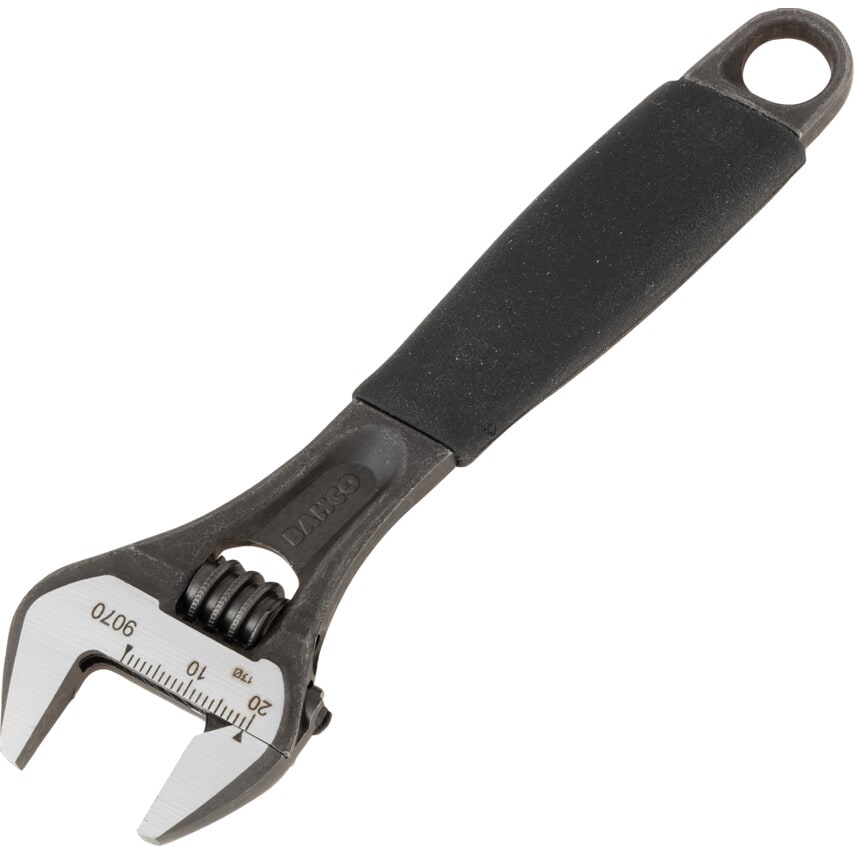 Adjustable Spanner, Steel, 8in./208mm Length, 27mm Jaw Capacity