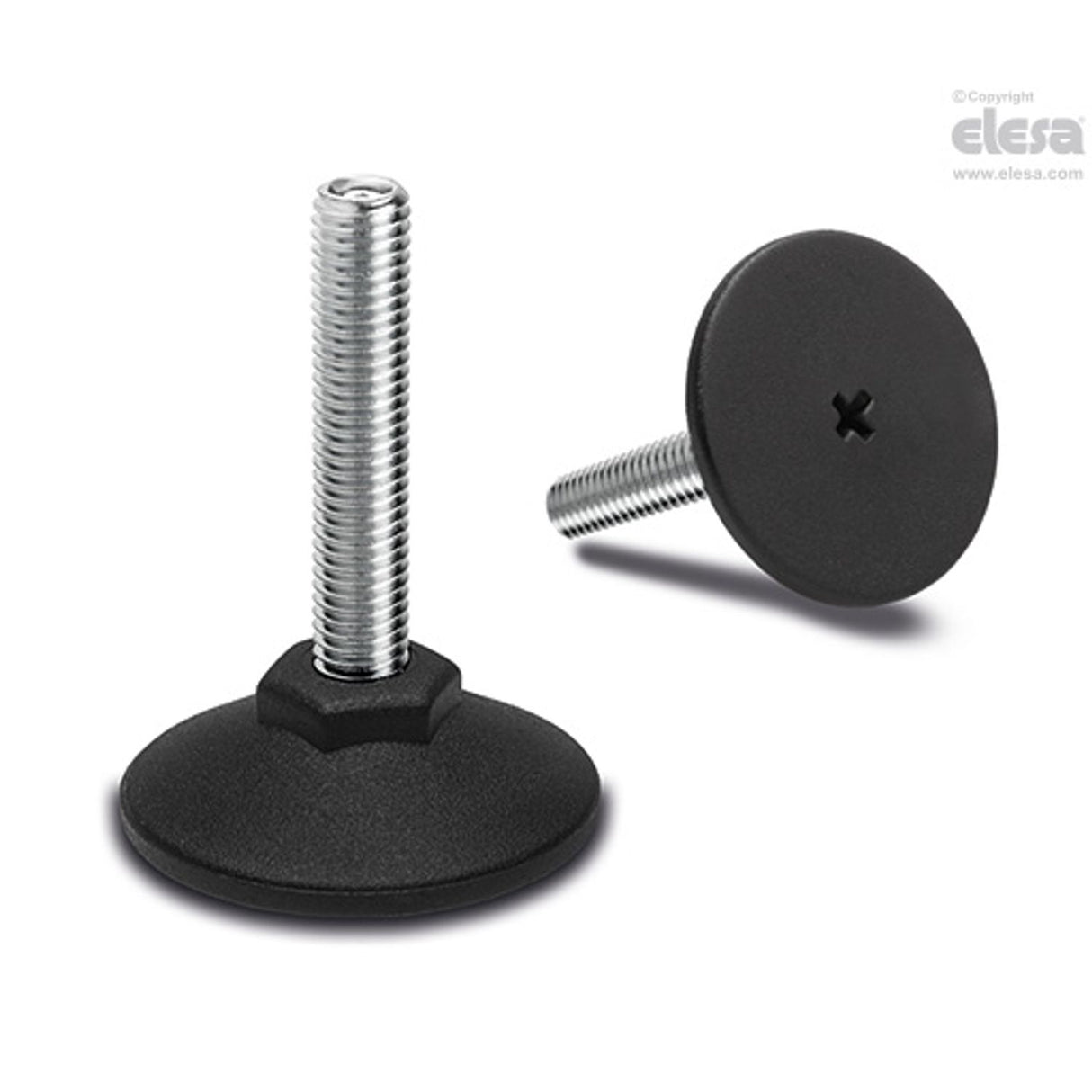 Adjustable feet-LX.40-SW17-M10x60-HS