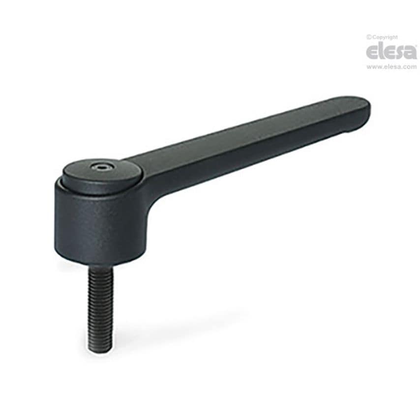 Adjustable handle-GN 126-145-M12-63-SW