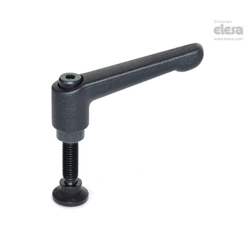 Adjustable handle-GN 306-30-M6-25-KD-SW