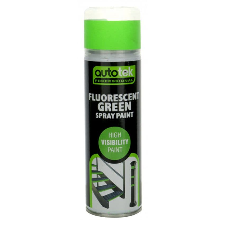Aerosol Paint - Fluorescent Green - 500ml - ATOOFLG500