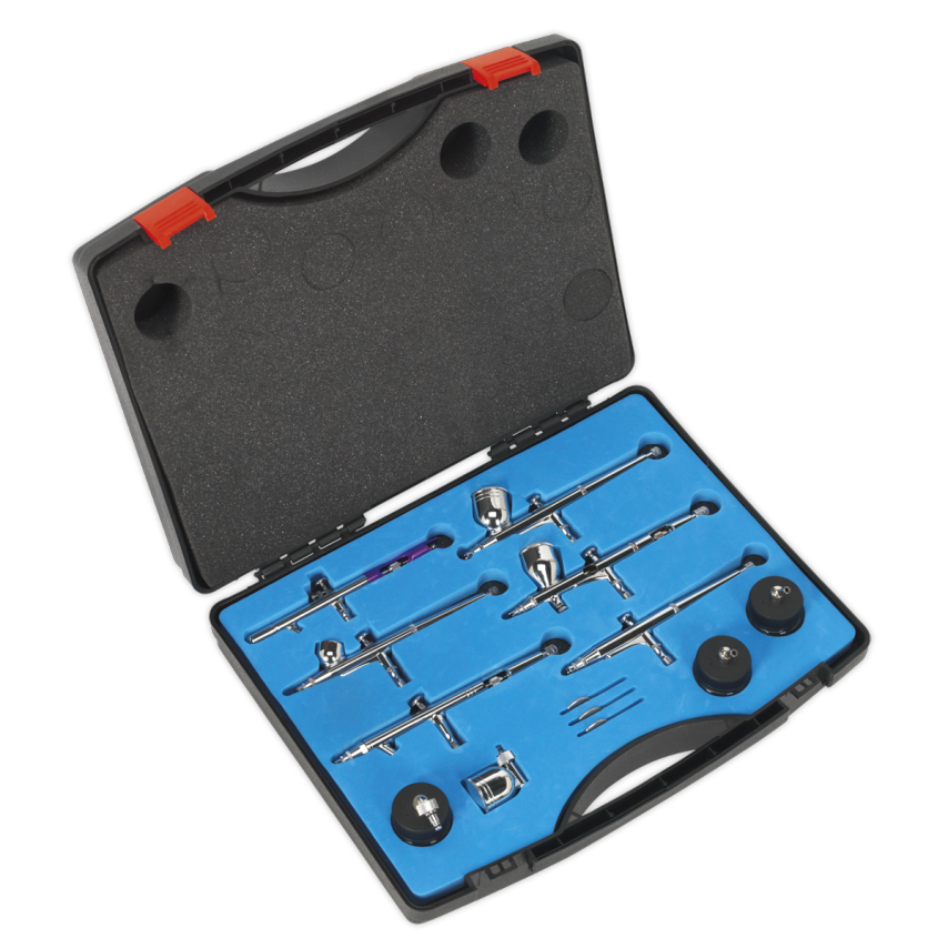 Air Brush Kit 10PC Gravity/Suction Feed