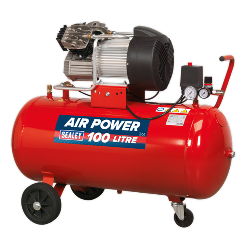 Air Compressor 100L Direct Drive 3HP & Air Accessory Kit