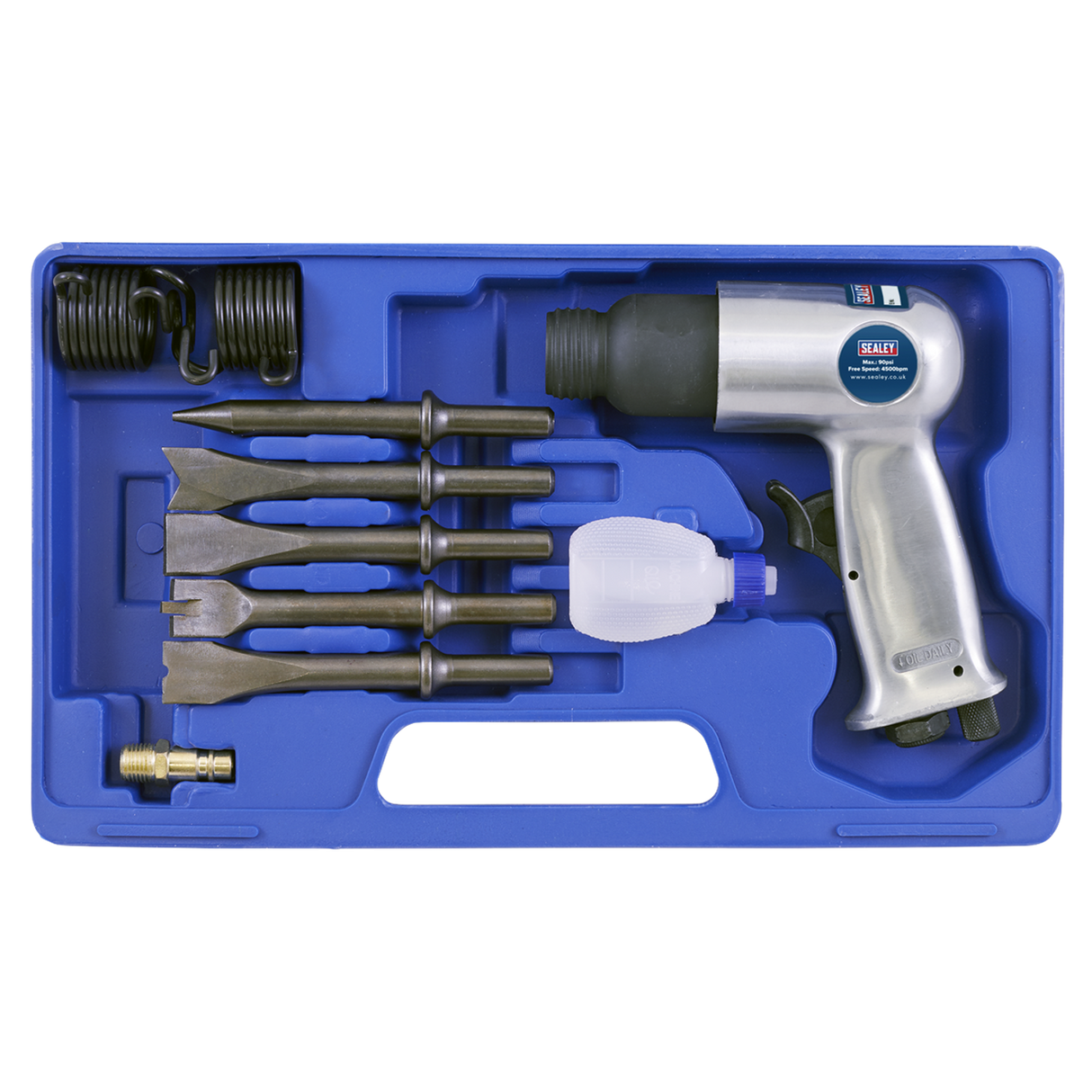 Air Hammer Kit with Chisels Medium Stroke