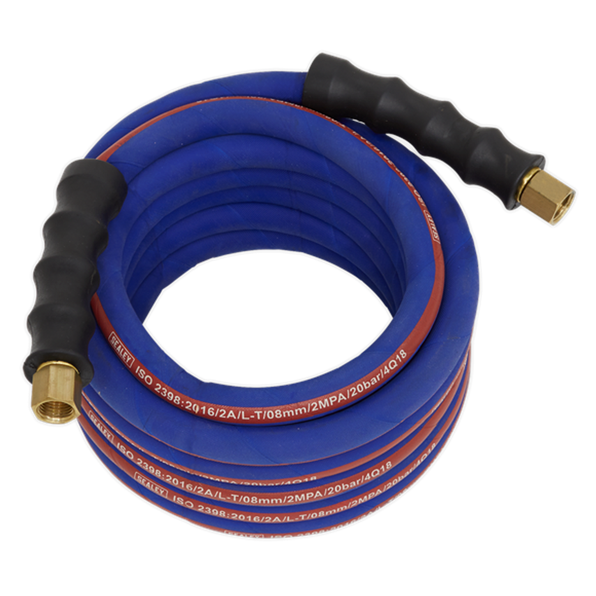Air Hose 5M x 8MM with 1/4" BSP Unions Extra Heavy-duty