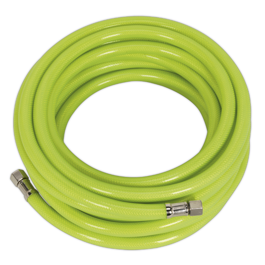 Air Hose High Visibility 10m x 8mm with 1/4" BSP Unions